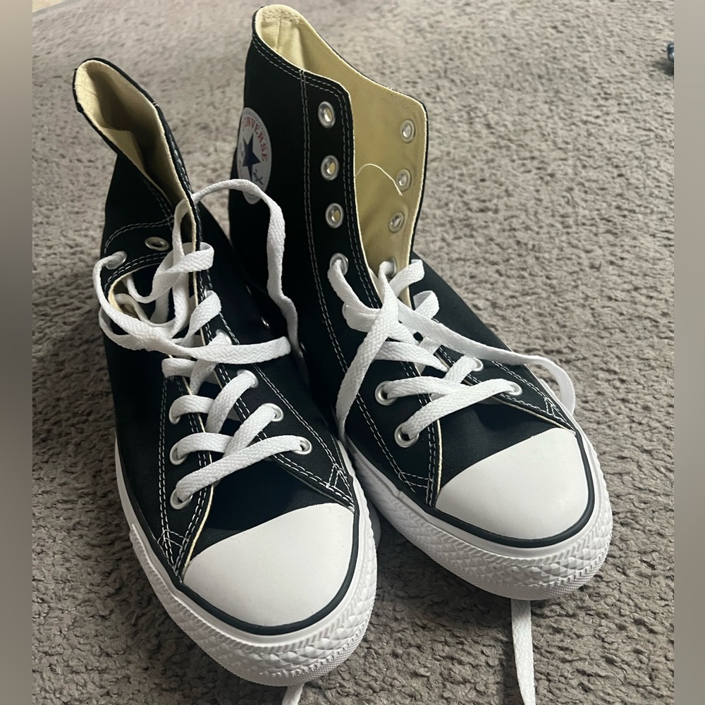 Kids Black Converse High-Top Sneakers
